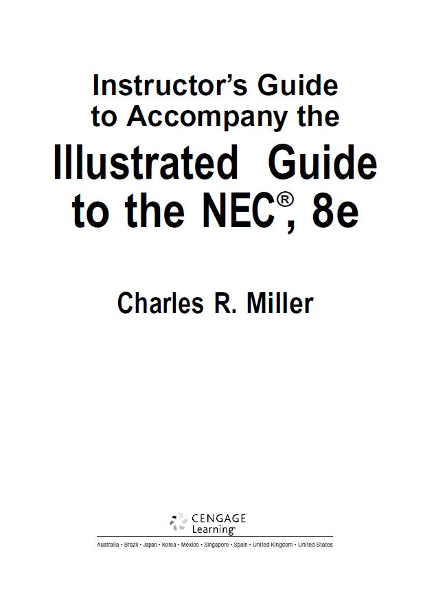 [Solution Manual] Illustrated Guide to the National Electrical Code (8th Edition) - PDF